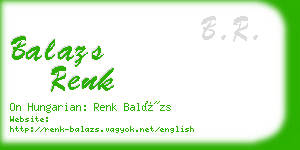 balazs renk business card